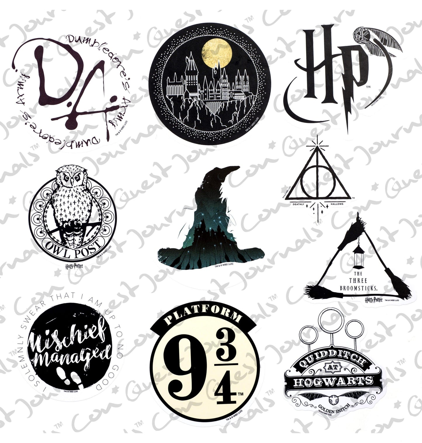 Harry Potter Wizarding World Decals (50-Pack)