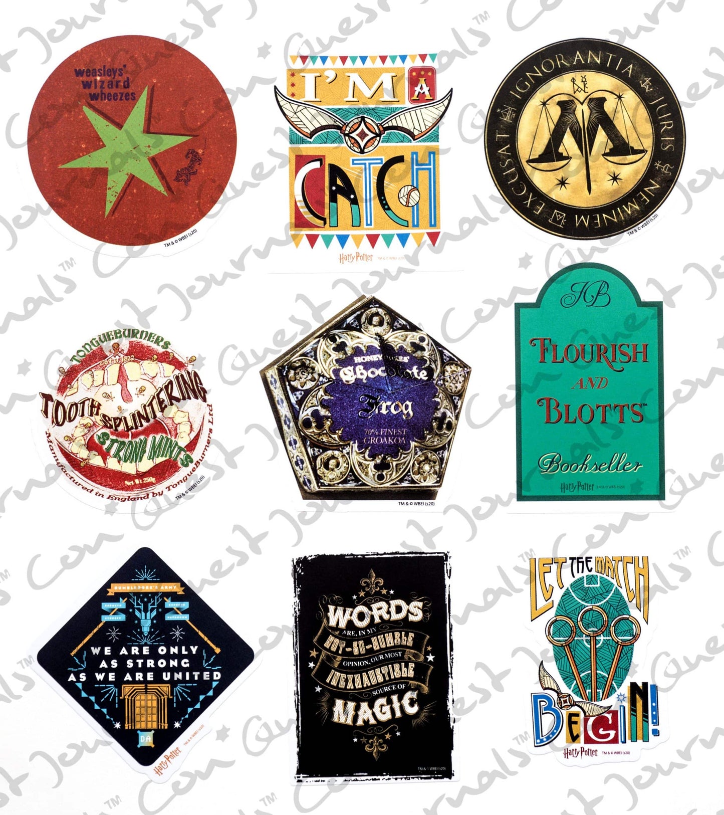 Harry Potter Wizarding World Decals (50-Pack)