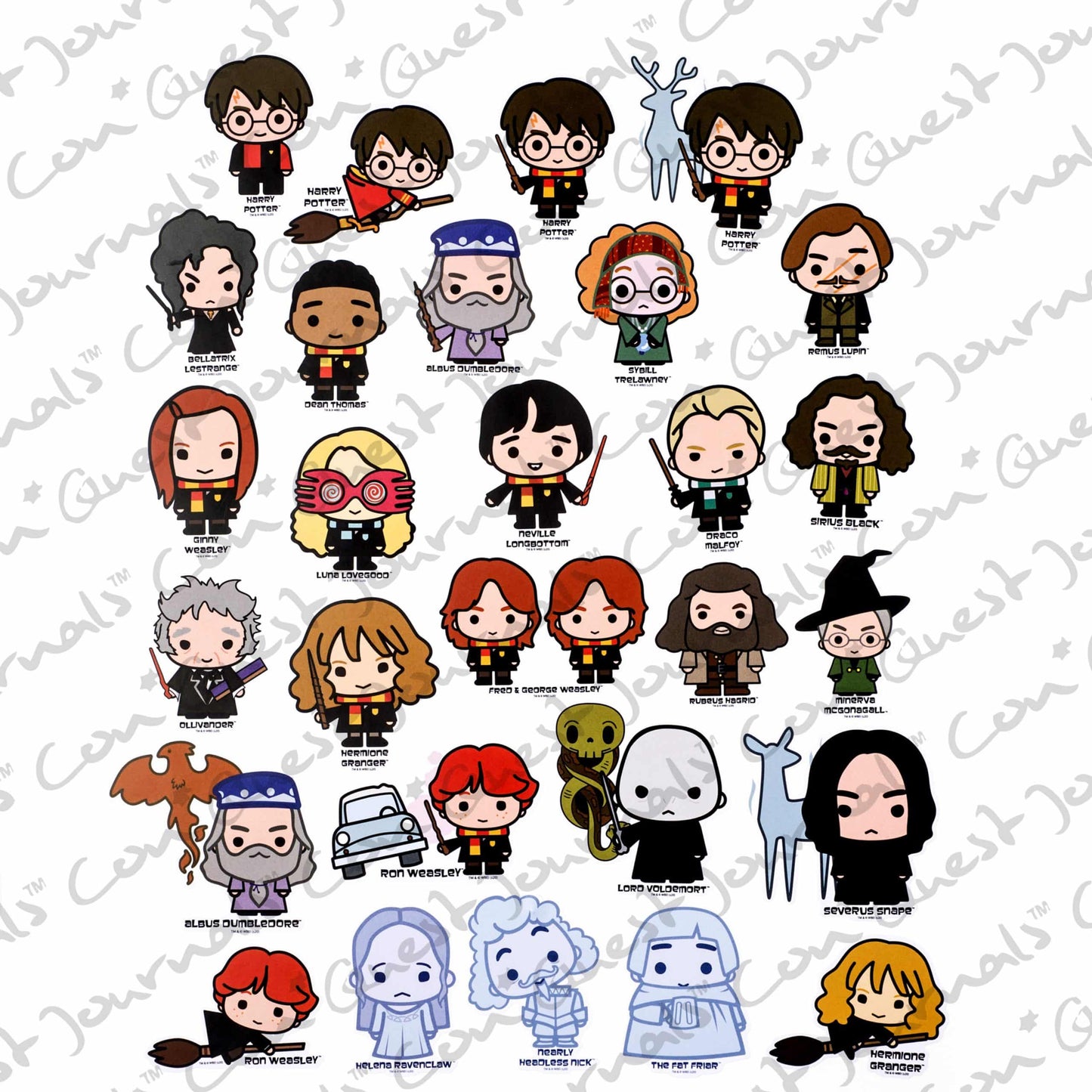 Harry Potter Chibi Decals (50-Pack)
