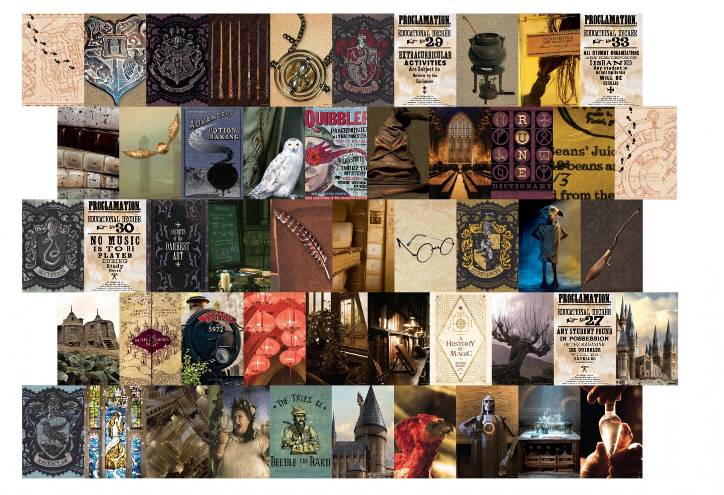 Harry Potter Hogwarts Wall Collage Kit (4'' x 6'')
