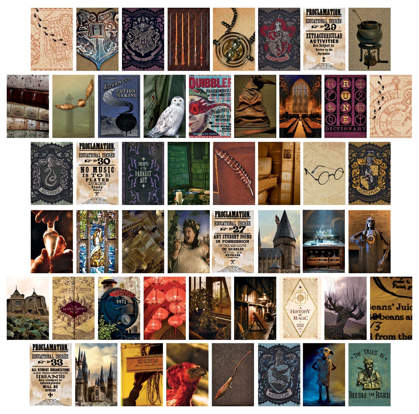 Harry Potter Hogwarts Wall Collage Kit (4'' x 6'')