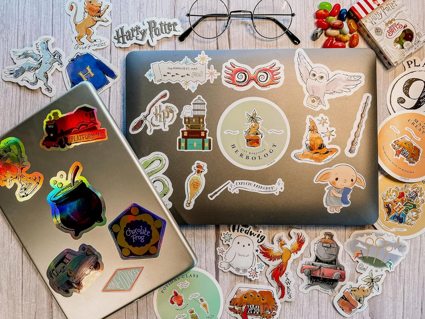 Harry Potter Watercolor Decals (50-Pack)