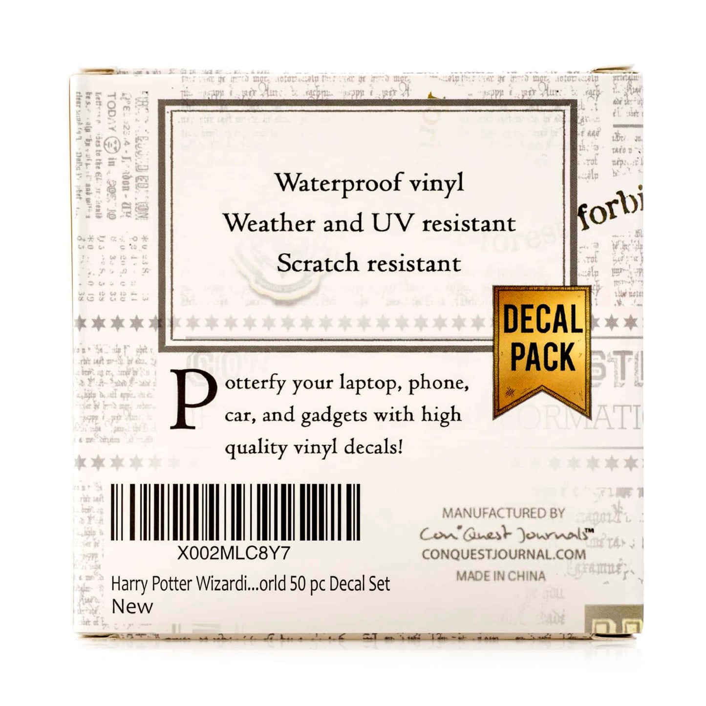 Harry Potter Wizarding World Decals (50-Pack)