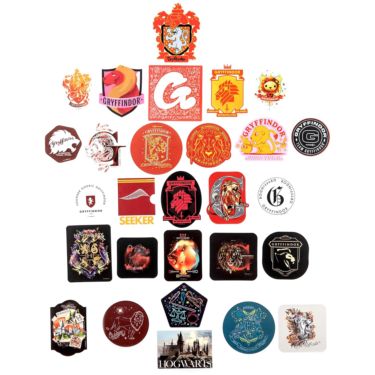 Harry Potter Gryffindor Decals (50-Pack)