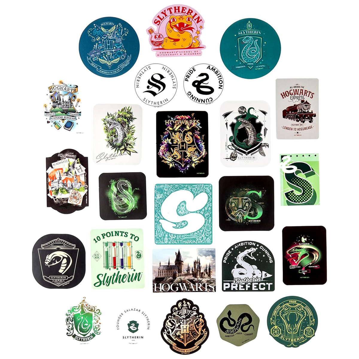 Harry Potter Slytherin Decals (60-Pack)