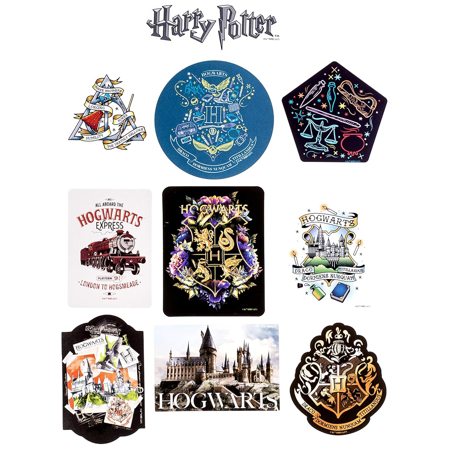 Harry Potter Slytherin Decals (60-Pack)