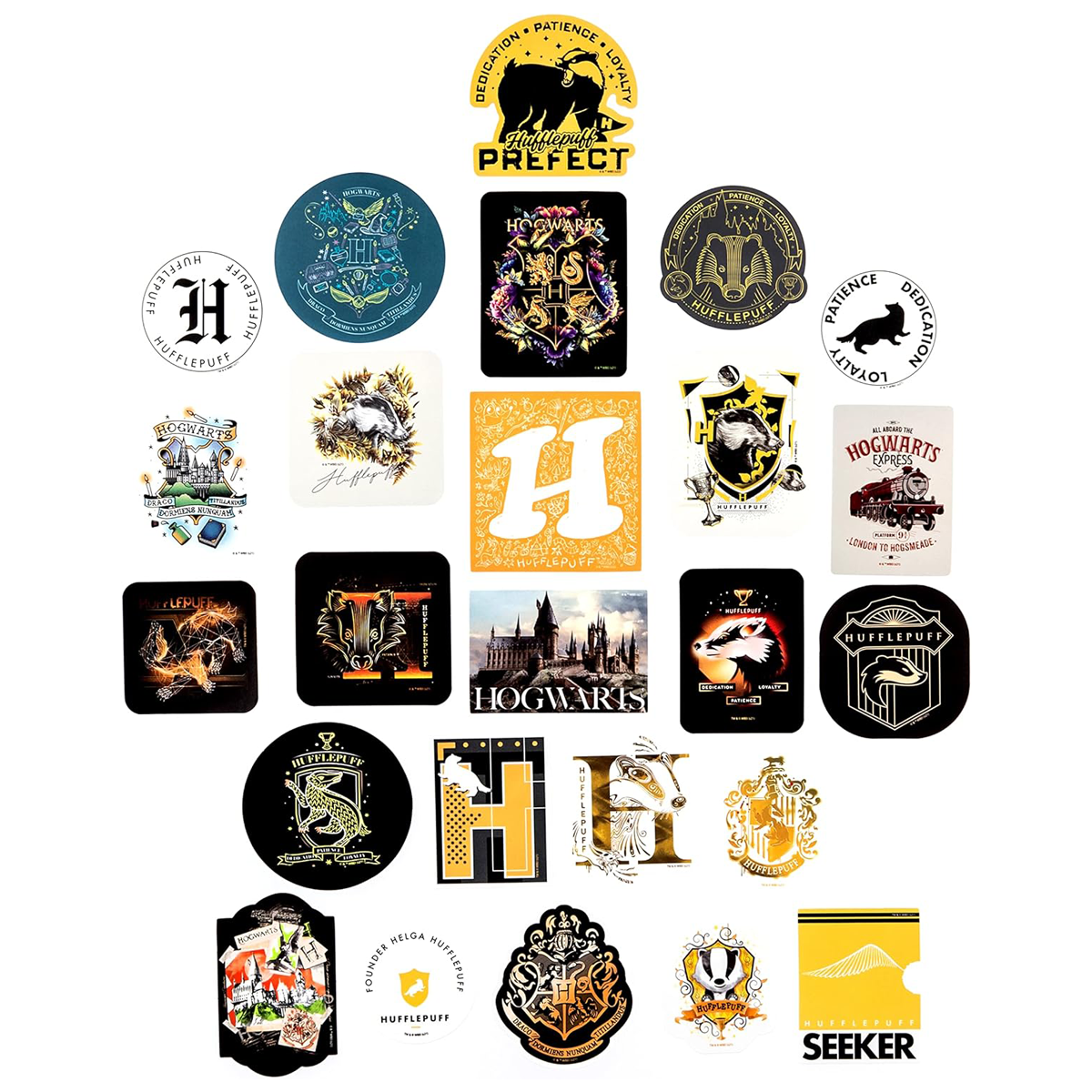 Harry Potter Hufflepuff Decals (60-Pack)