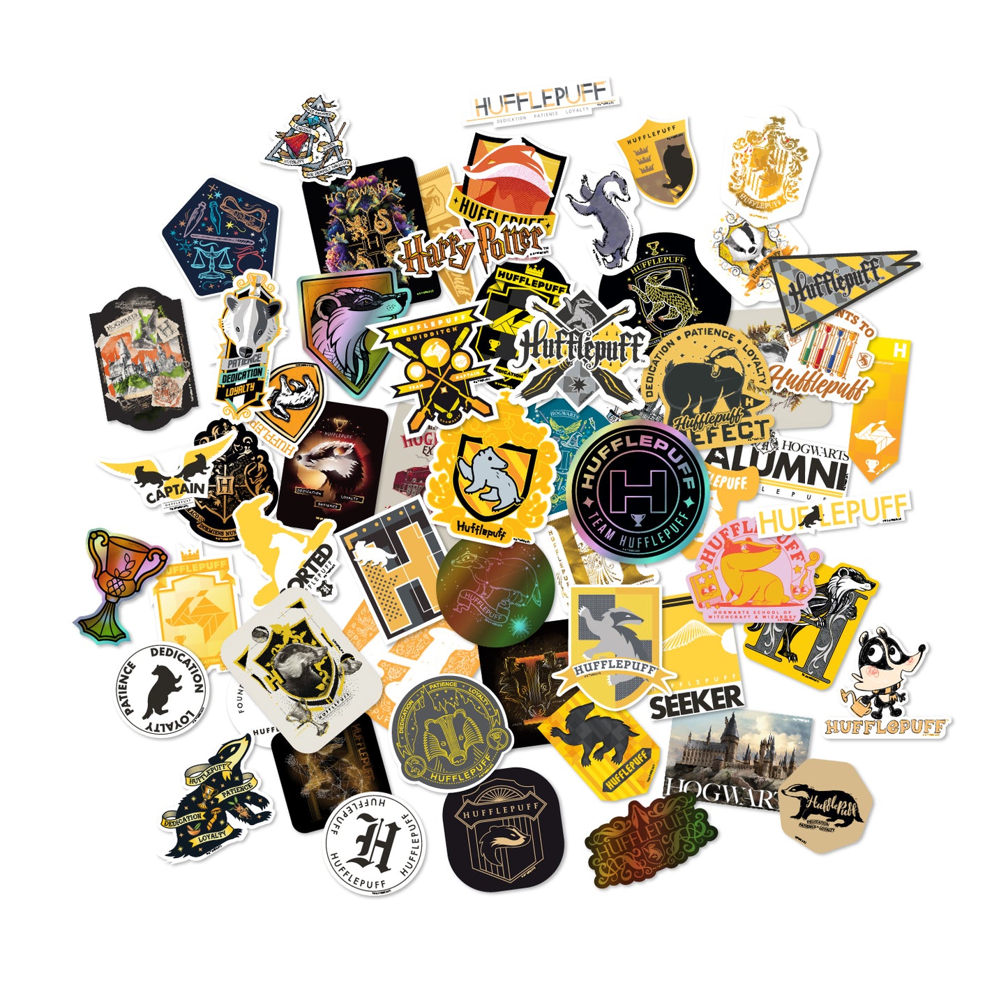 Harry Potter Hufflepuff Decals (60-Pack)