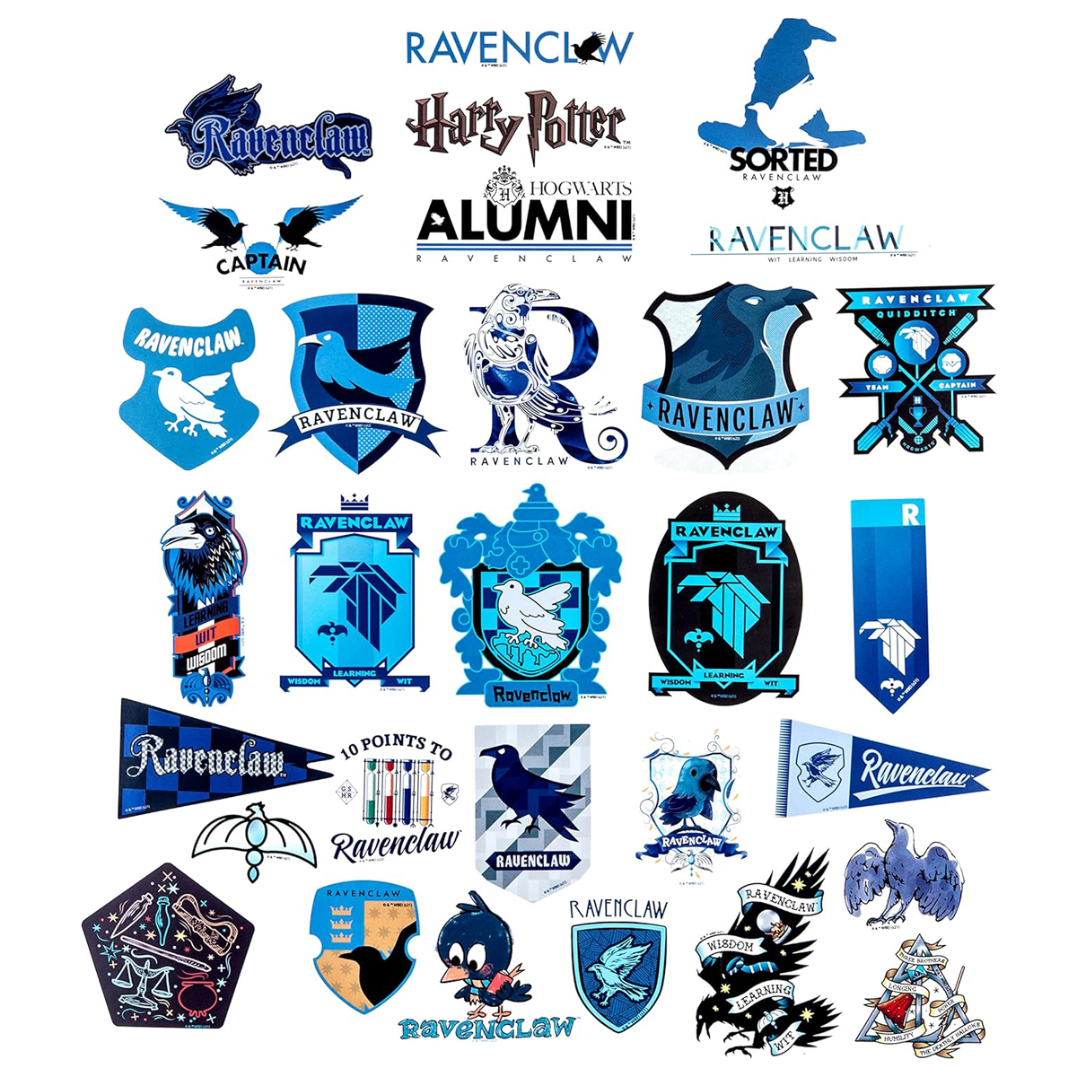 Harry Potter Ravenclaw Decals (60-Pack)