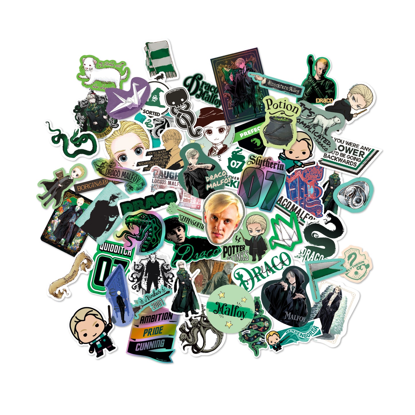 Harry Potter Draco Malfoy Decals (50-Pack)