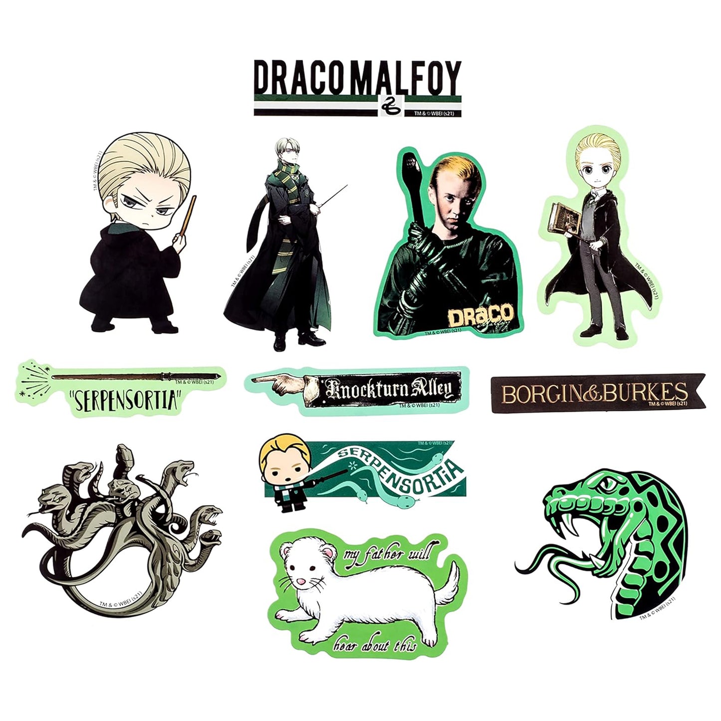 Harry Potter Draco Malfoy Decals (50-Pack)