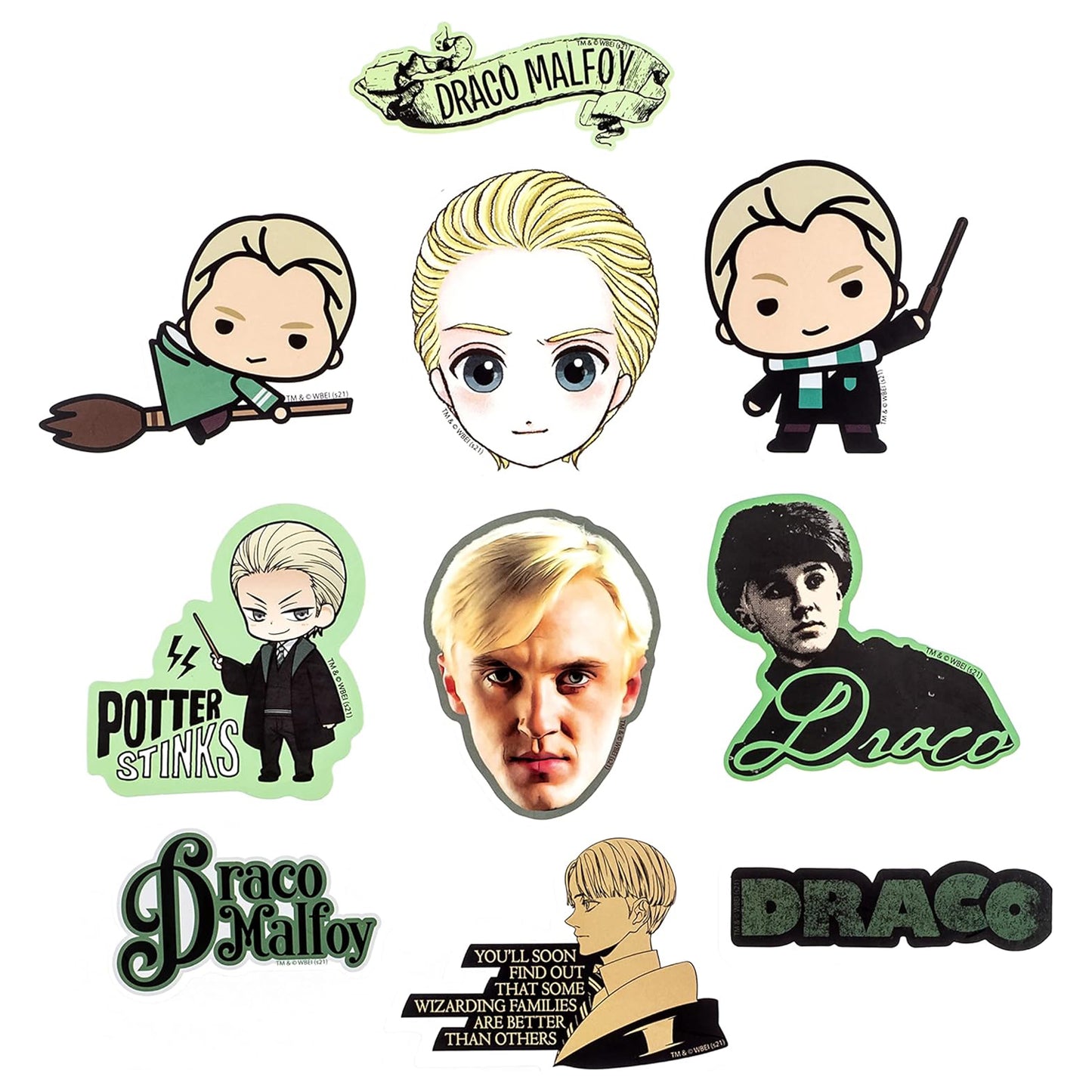 Harry Potter Draco Malfoy Decals (50-Pack)