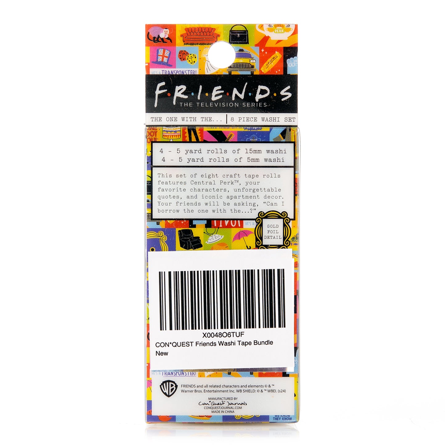 Friends Washi Tape & 50-Count Besties Decal Pack Bundle
