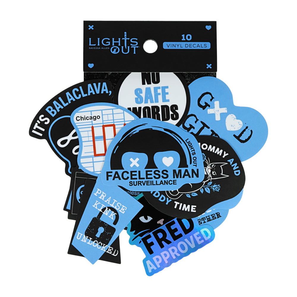 (10-Pack) Lights Out Decals