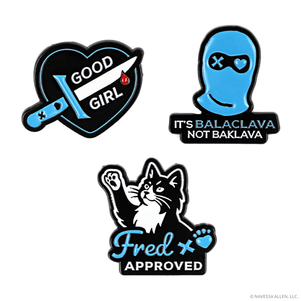 Lights Out Enamel Pins (3-Pack)