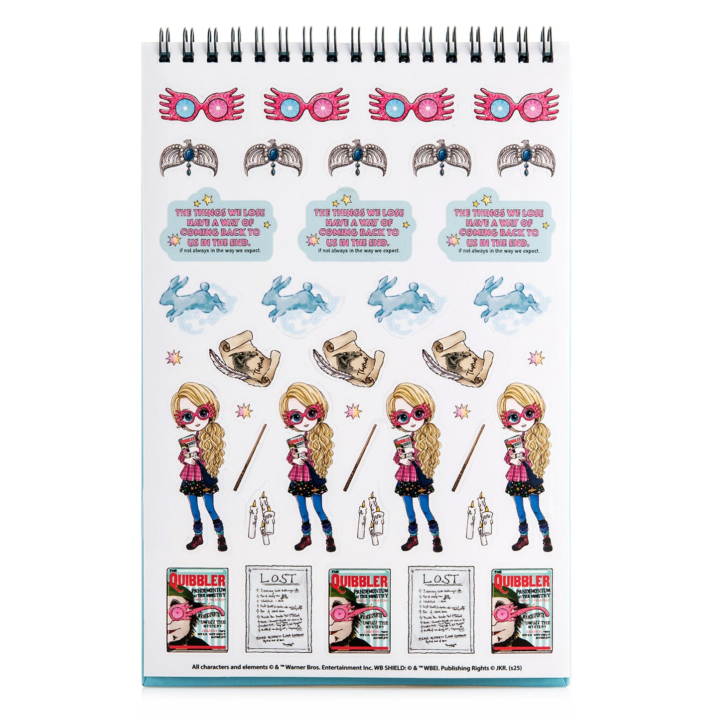 Harry Potter The Quibbler Top-Spiral Steno Notepad (6'' x 9'')