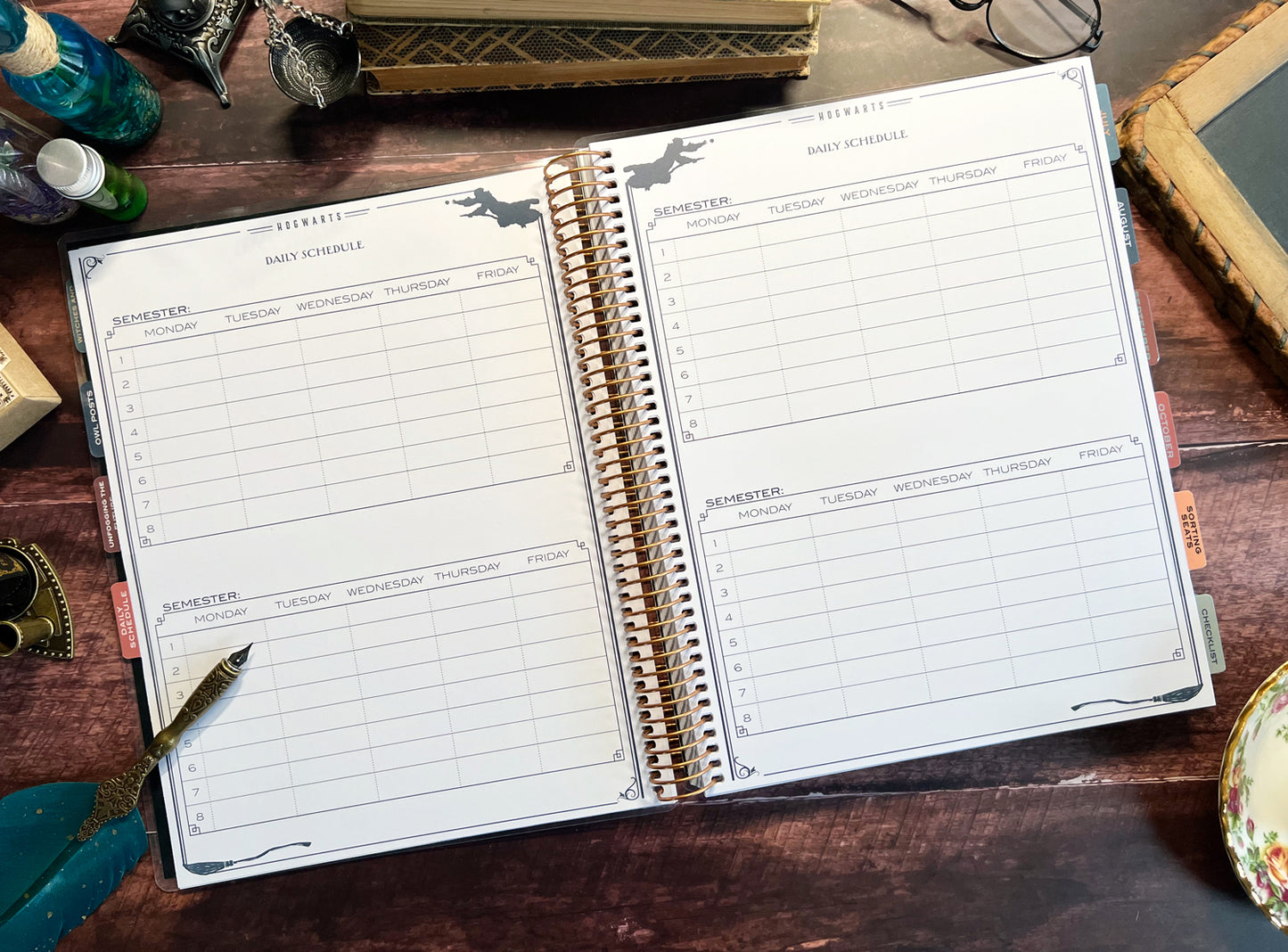 Harry Potter 2025-2026 Hogwarts Weekly Dated Teacher Planner (July - June)