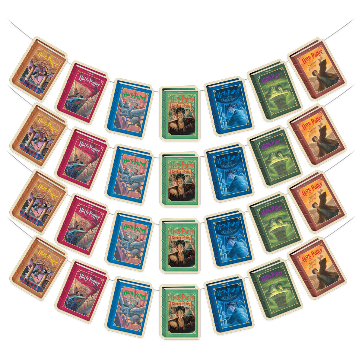 harry potter book cover literary art hanging banners based on books