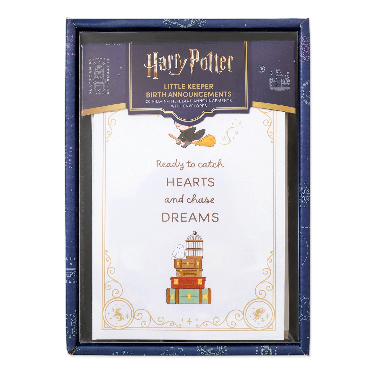 Harry Potter Little Keeper Fill-in-the-Blank Baby Birth Announcement & Envelope Box Set (20-Pack)