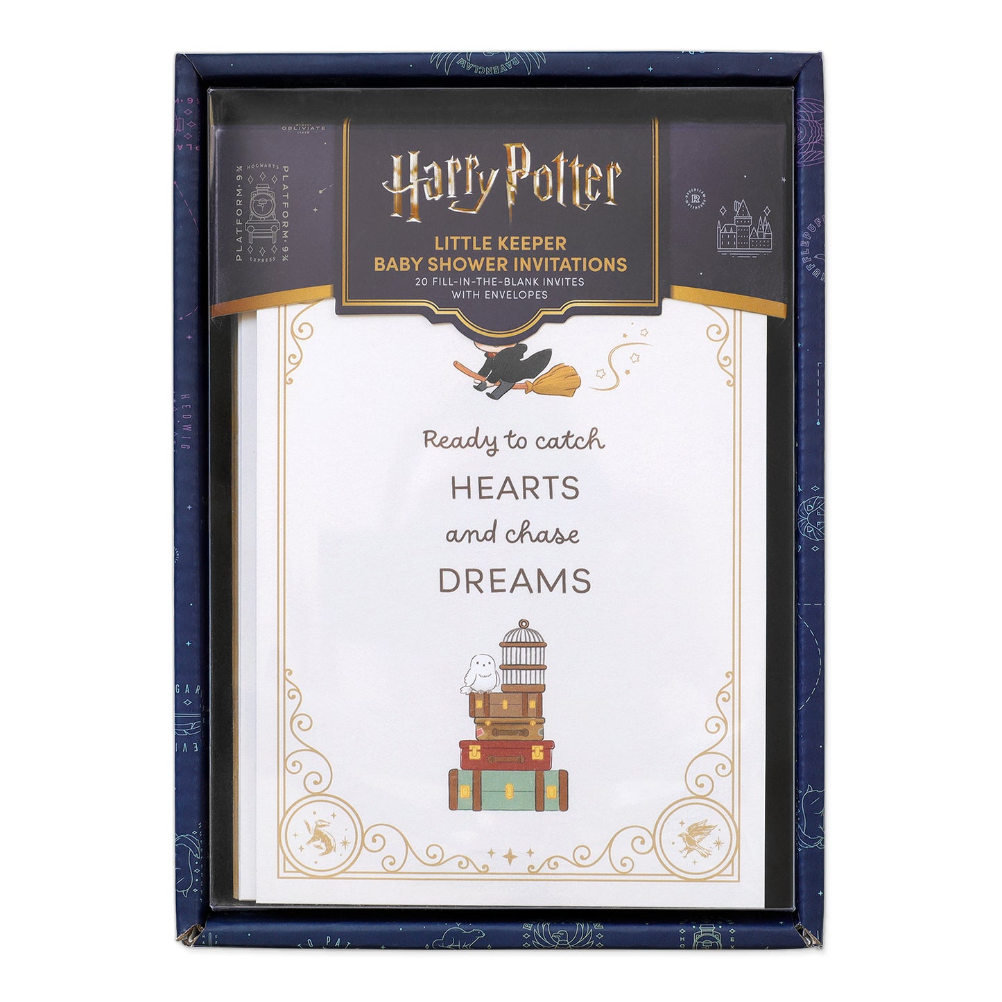 Harry Potter Little Keeper Fill-in-the-Blank Baby Shower Invitation & Envelope Box Set (20-Pack)