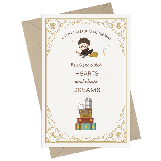 Harry Potter Little Keeper Fill-in-the-Blank Baby Shower Invitation & Envelope Box Set (20-Pack)