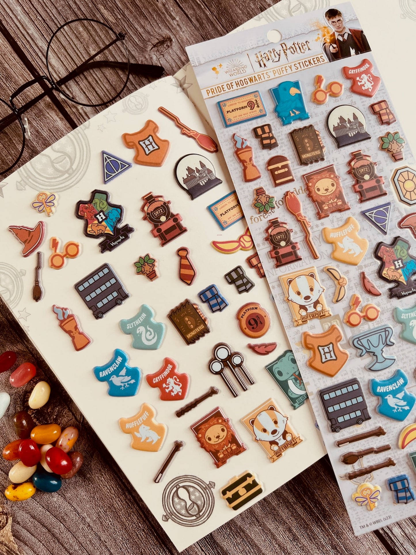 Harry Potter Chibi Puffy Sticker Sheets (4-Pack)