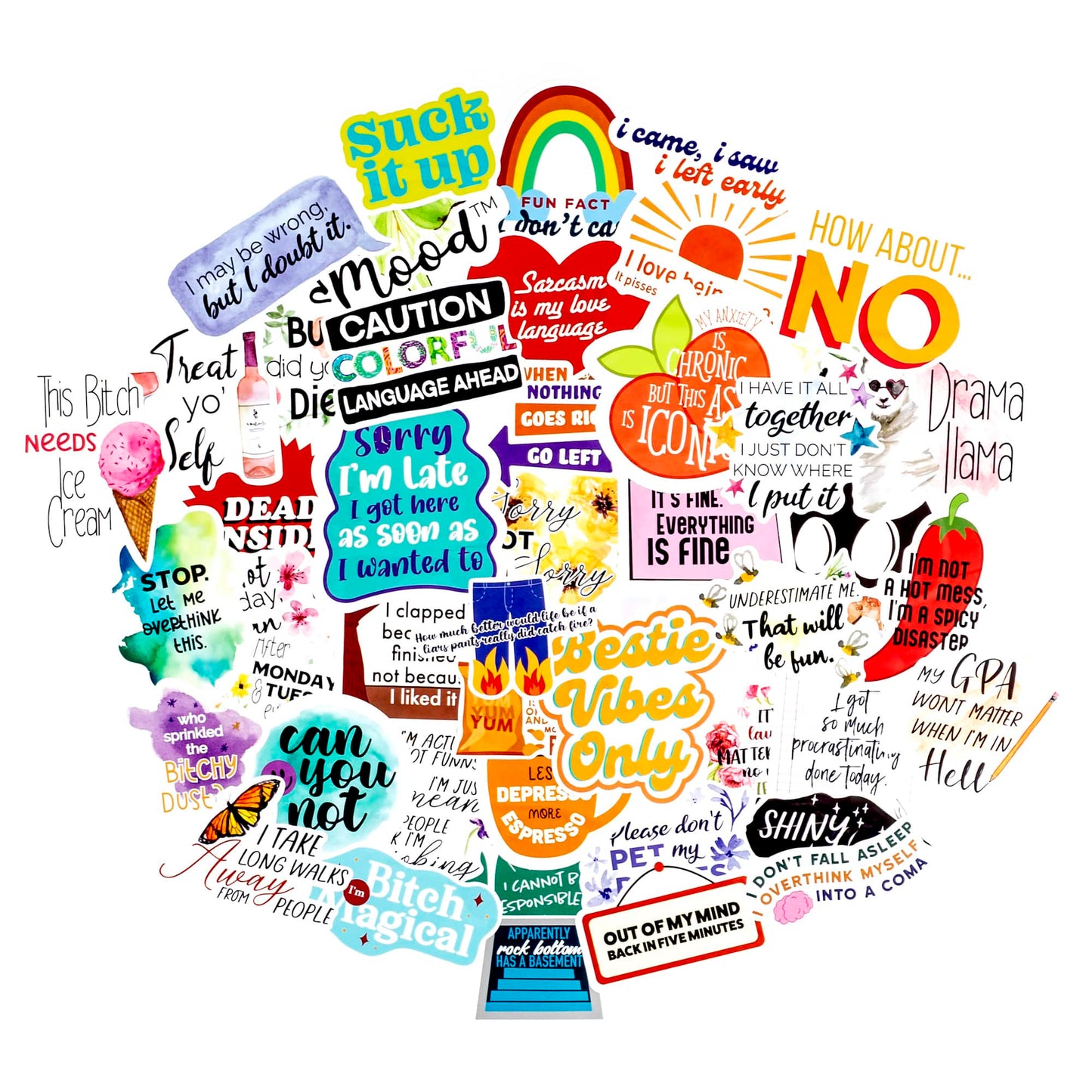 Con*Quest Journals Snarky Decals (50-Pack)