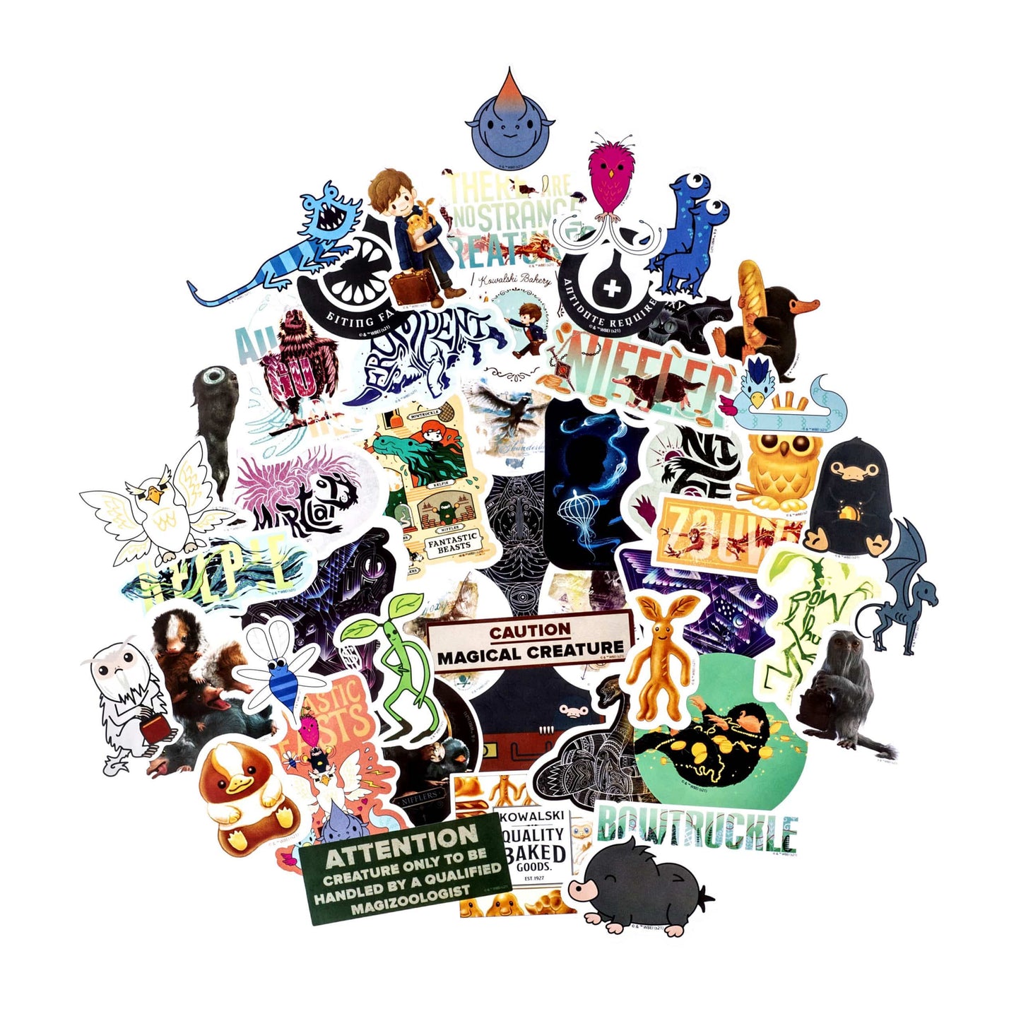Fantastic Beasts Magical Creatures Decals (50-Pack)