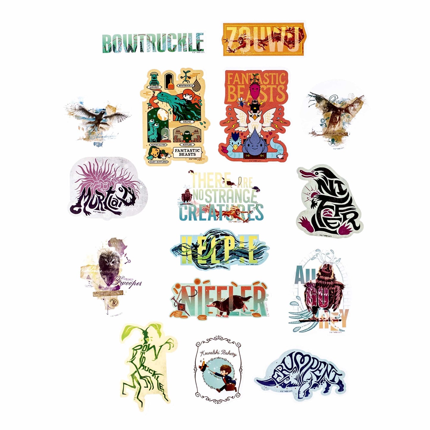 Fantastic Beasts Magical Creatures Decals (50-Pack)