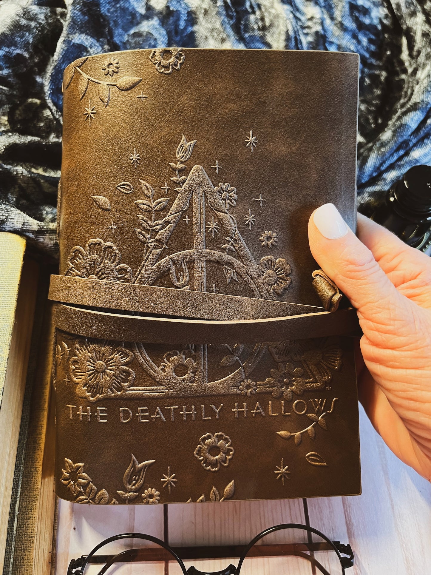 Harry Potter Deathly Hallows Leather Wrap Journal