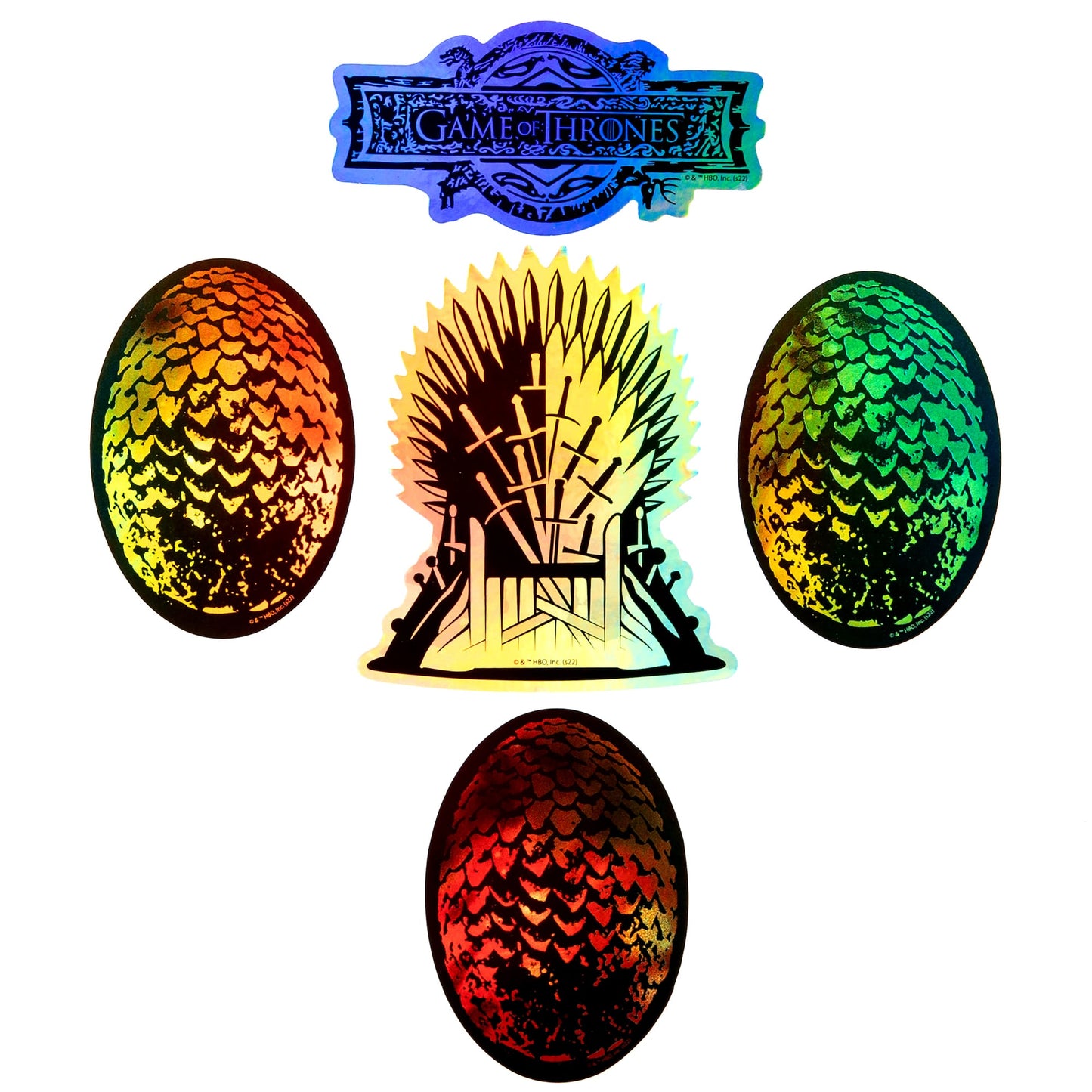 Game of Thrones Sigils & Iconic Art Decals (60-Pack)