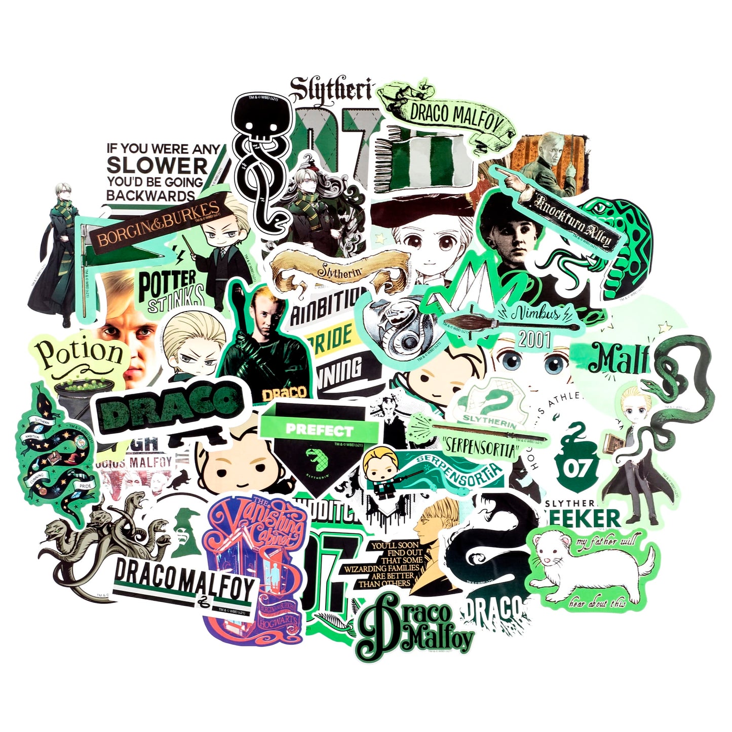 Harry Potter Draco Malfoy Decals (50-Pack)