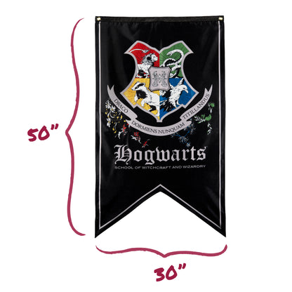 Harry Potter Hogwarts Crest Banner Flag (30'' x 50'')