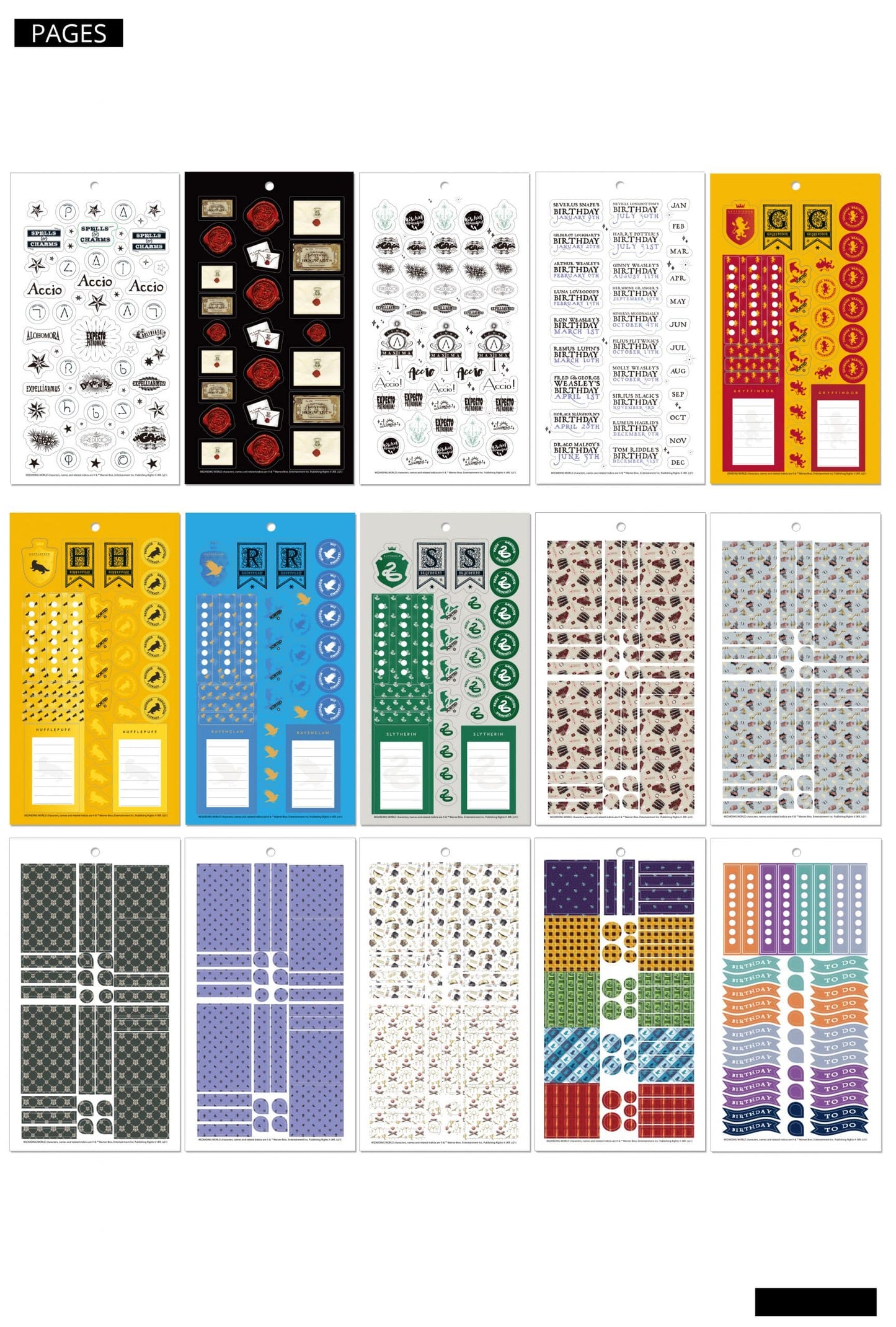 Harry Potter Planner Sticker Book