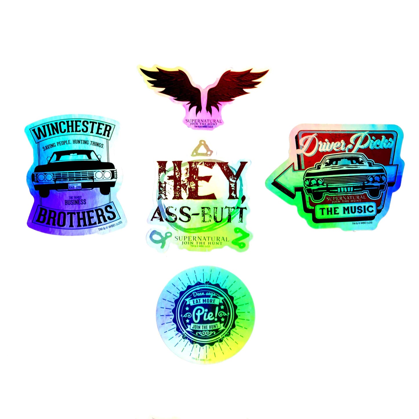 Supernatural Winchester Brothers Decals (60-Pack)