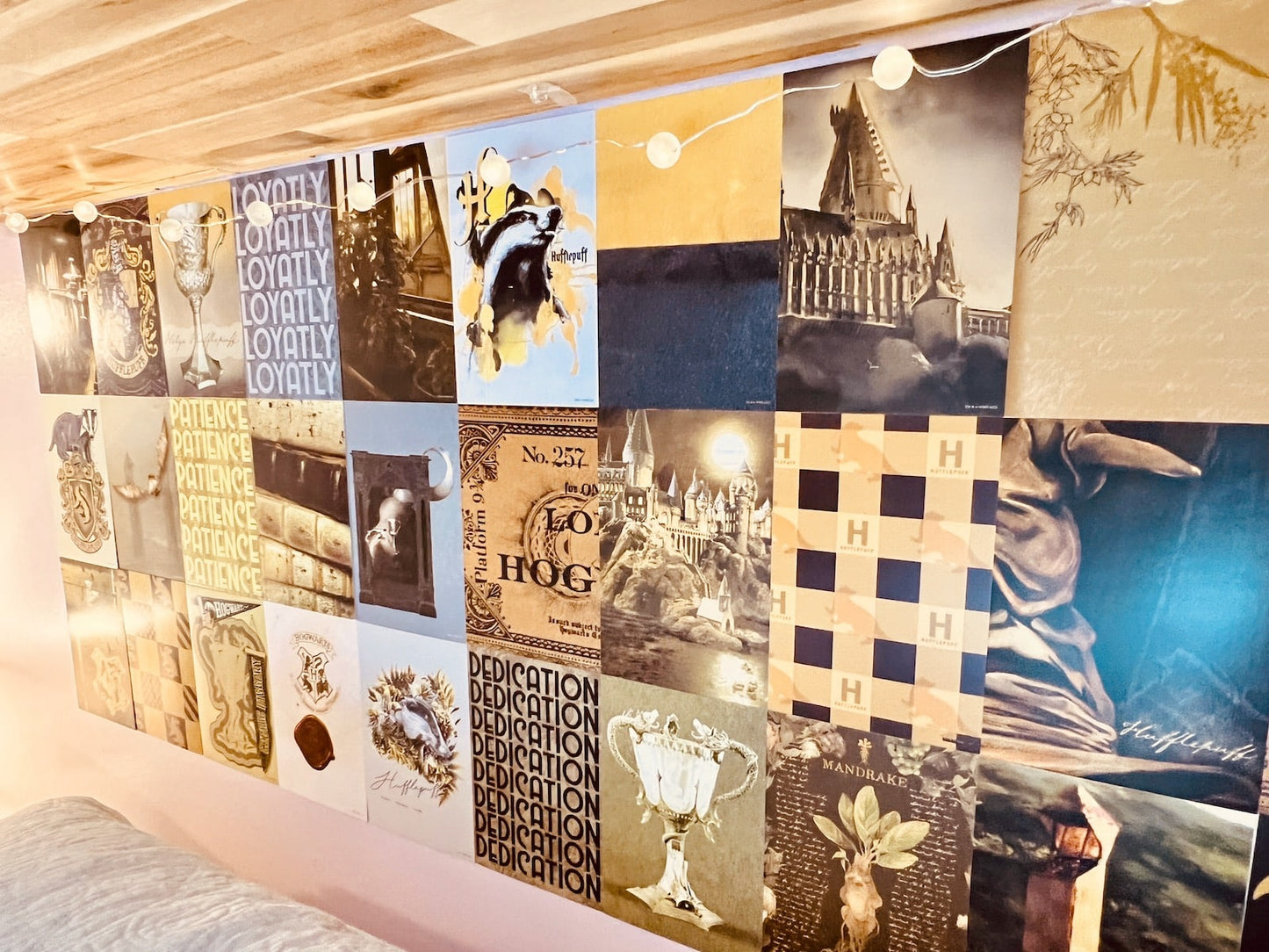 Harry Potter Hufflepuff Wall Collage Kit (4'' x 6'')