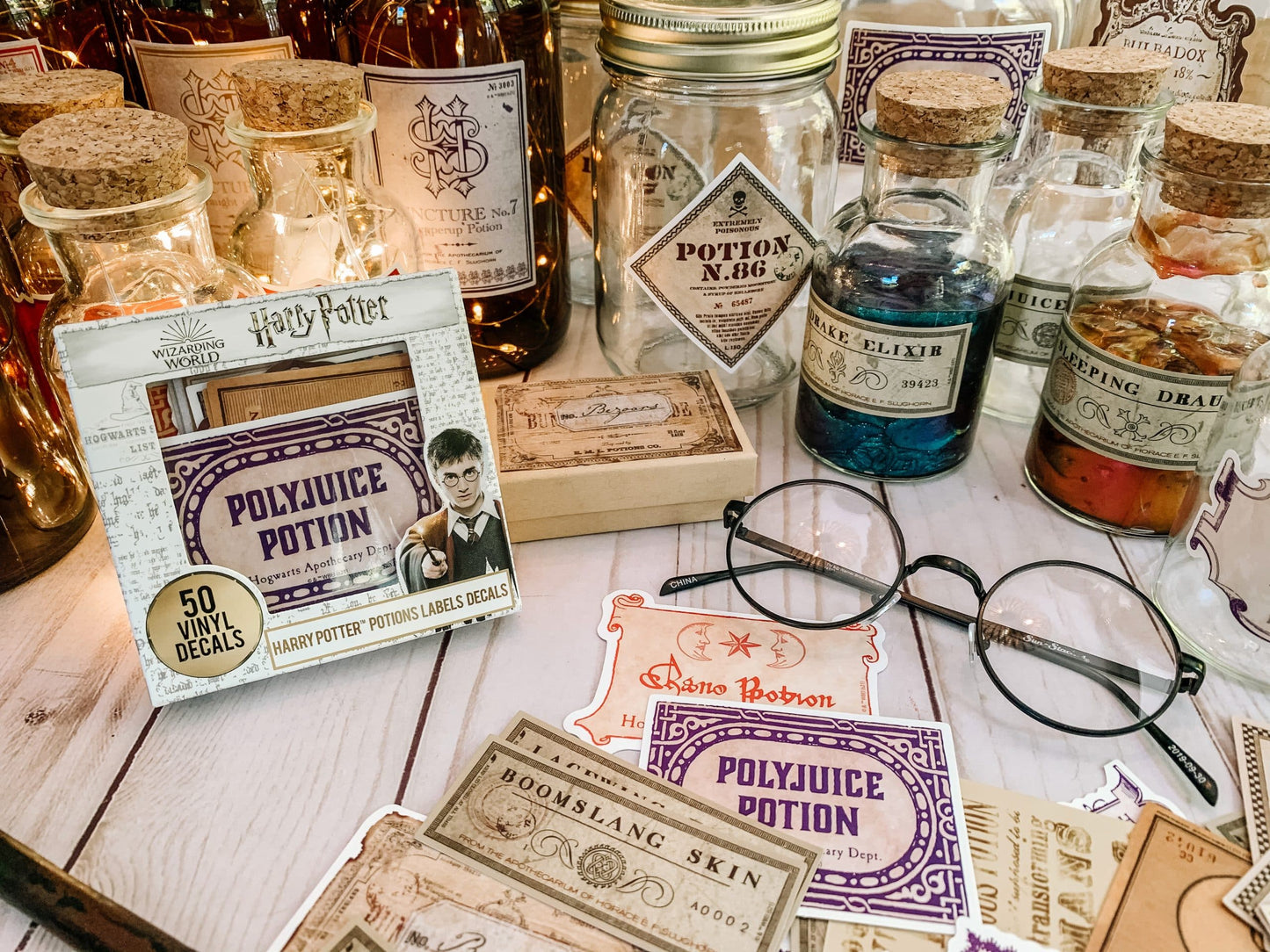 Harry Potter Potions Label Decals (50-Pack)