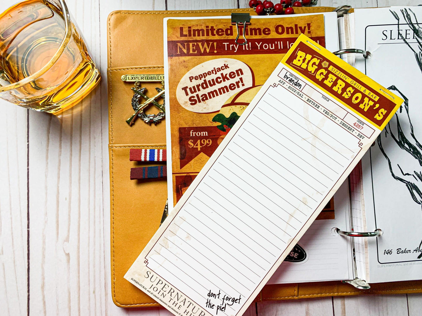 Supernatural Biggerson's List Notepad (3.5'' x 9'')