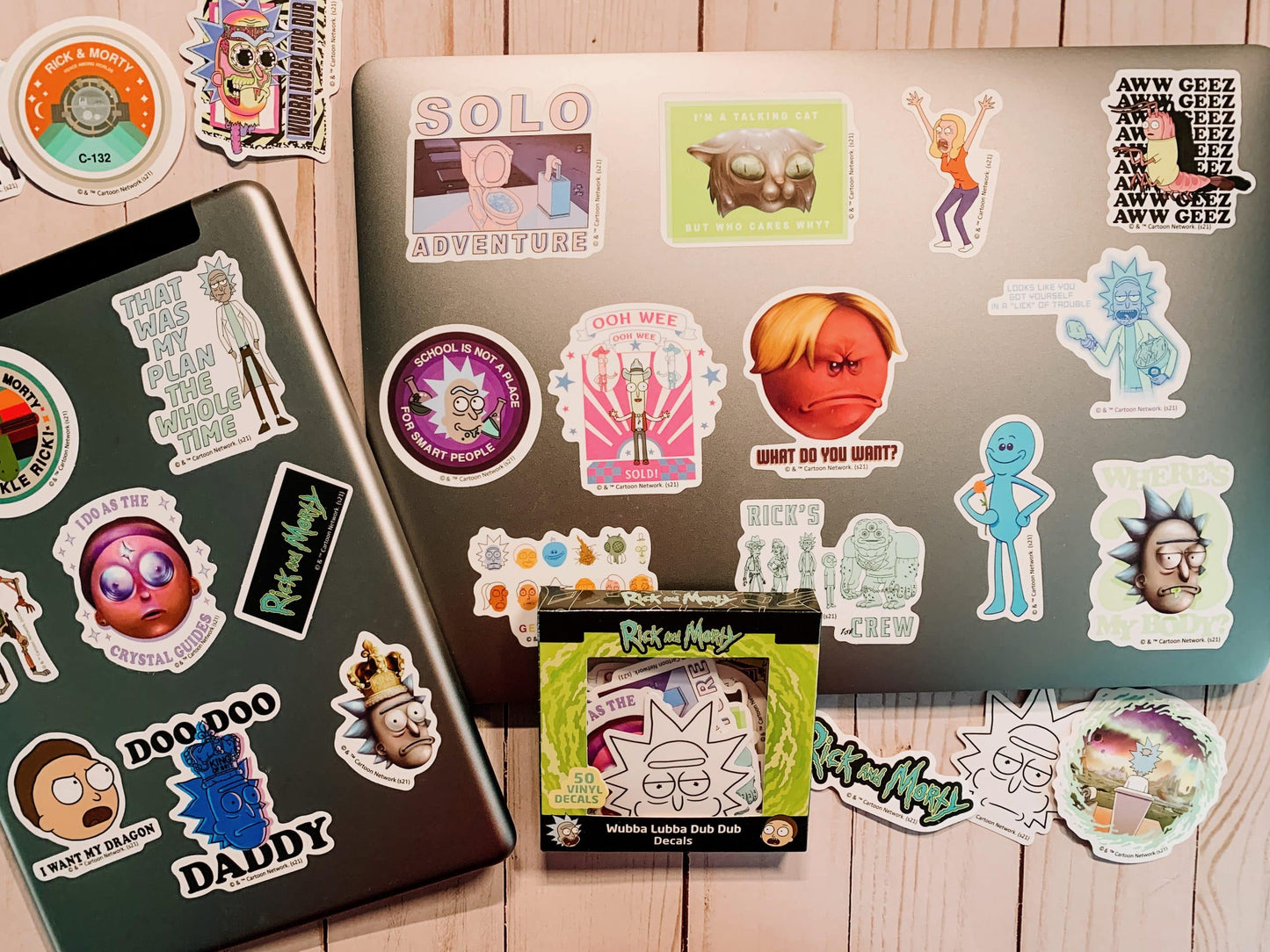 Rick and Morty Wubba Lubba Dub Dub Decals (50-Pack)