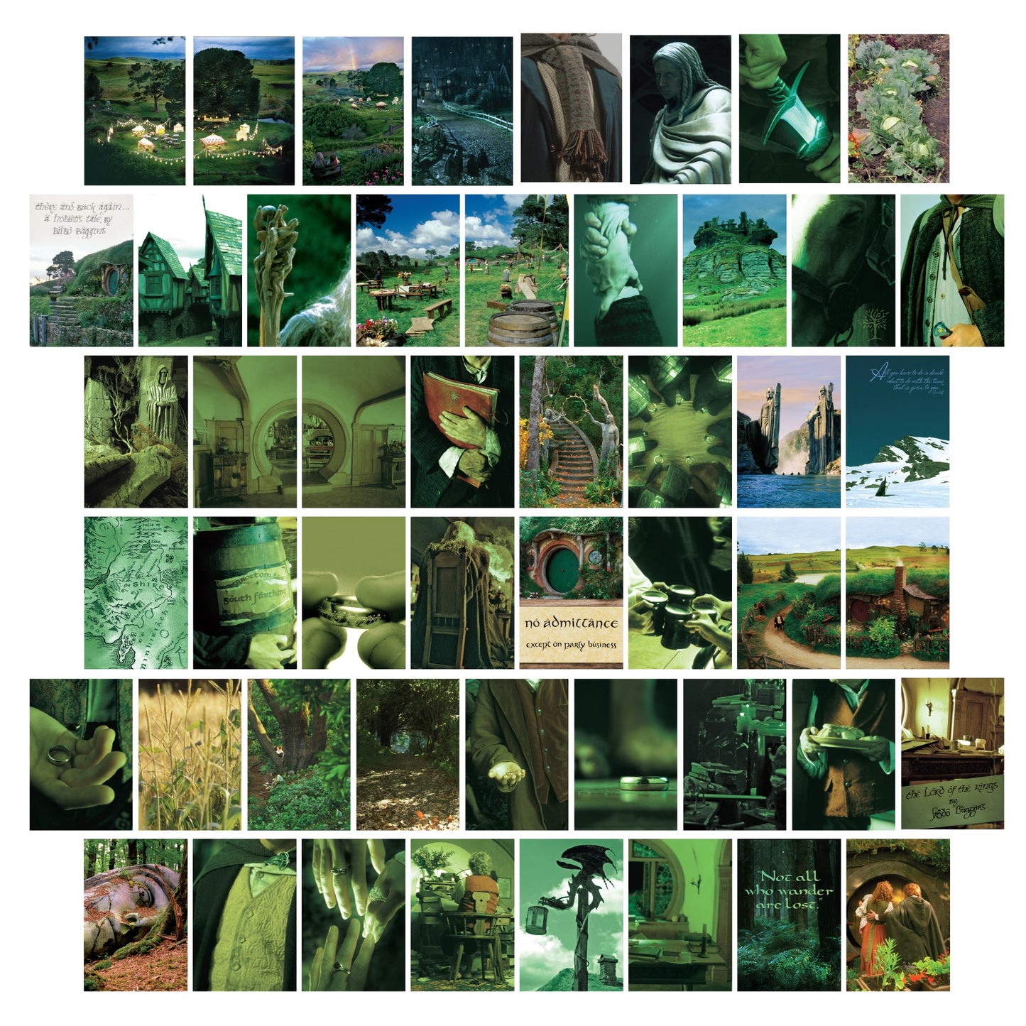 Lord of the Rings From the Shire Wall Collage Kit (4'' x 6'')