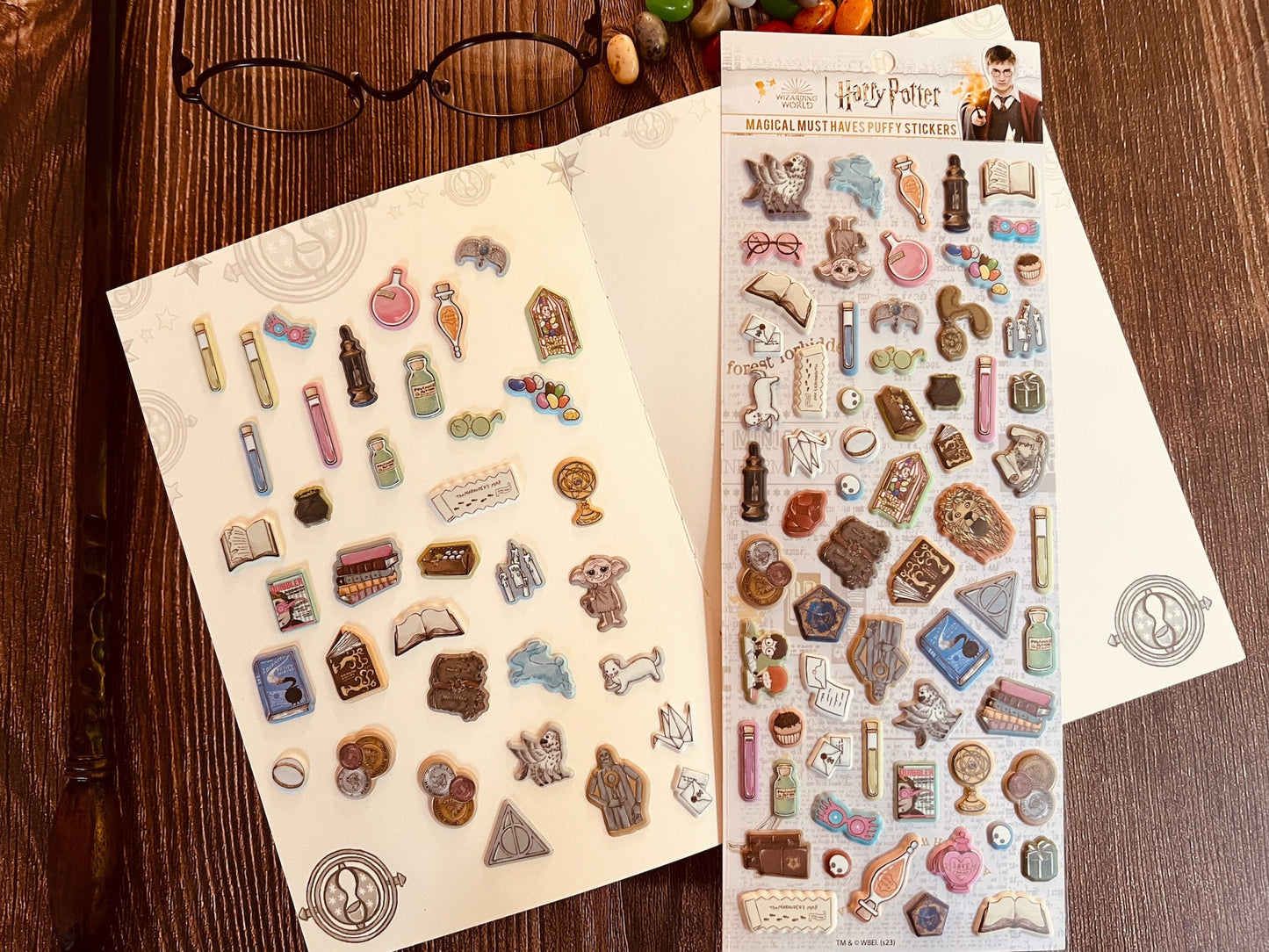 Harry Potter Watercolor Puffy Sticker Sheets (4-Pack)