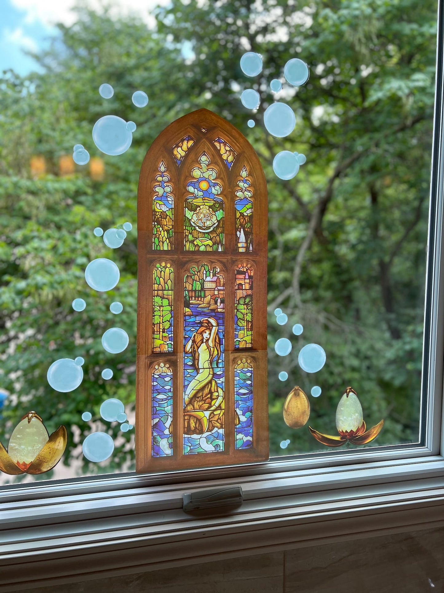 Harry Potter Mermaid Stained Glass Window Clings