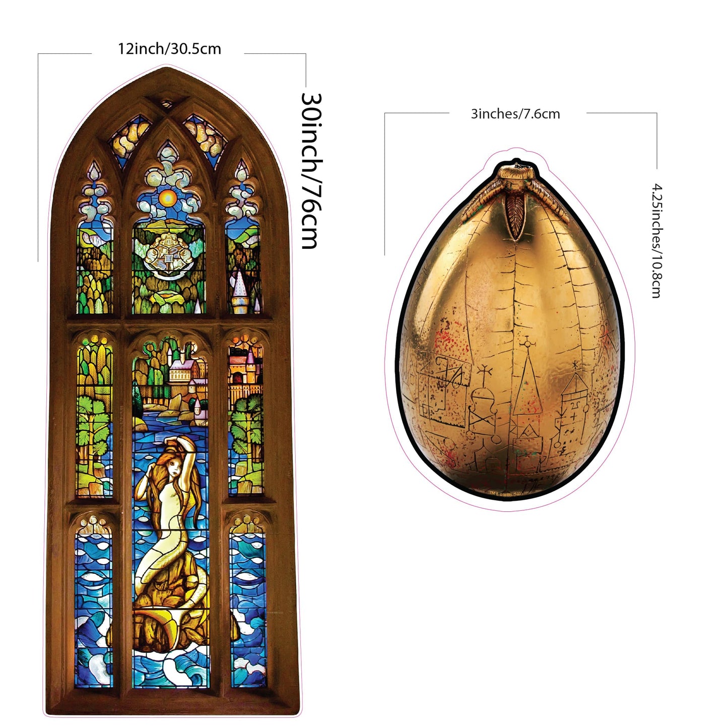 Harry Potter Mermaid Stained Glass Window Clings
