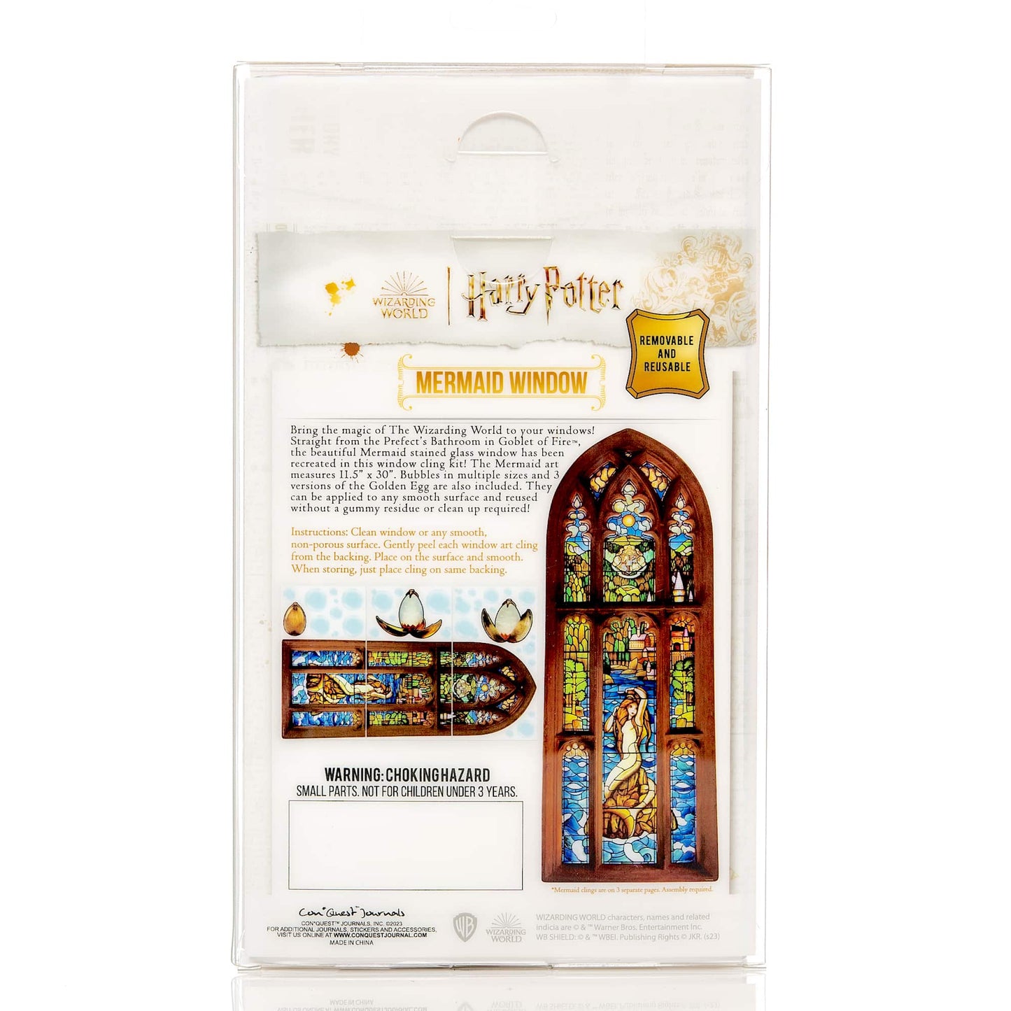 Harry Potter Mermaid Stained Glass Window Clings