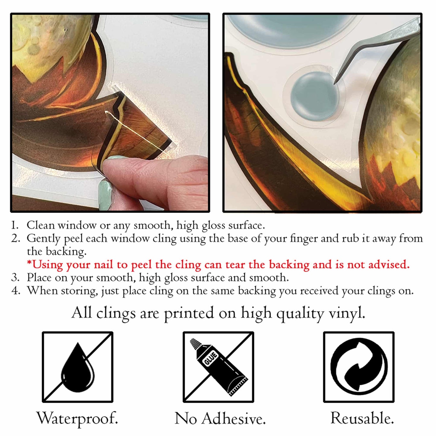 Harry Potter Mermaid Stained Glass Window Clings