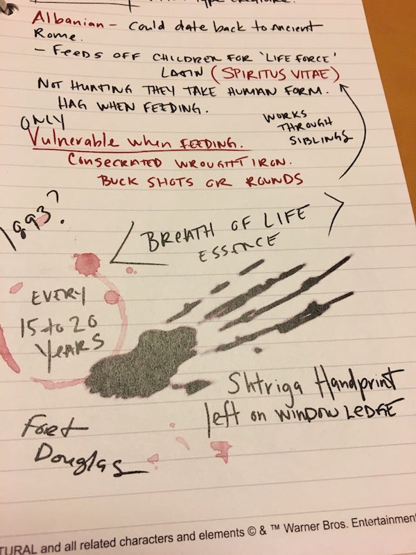 Supernatural Sam & Dean Monster Lore Pages (Vol. 1)