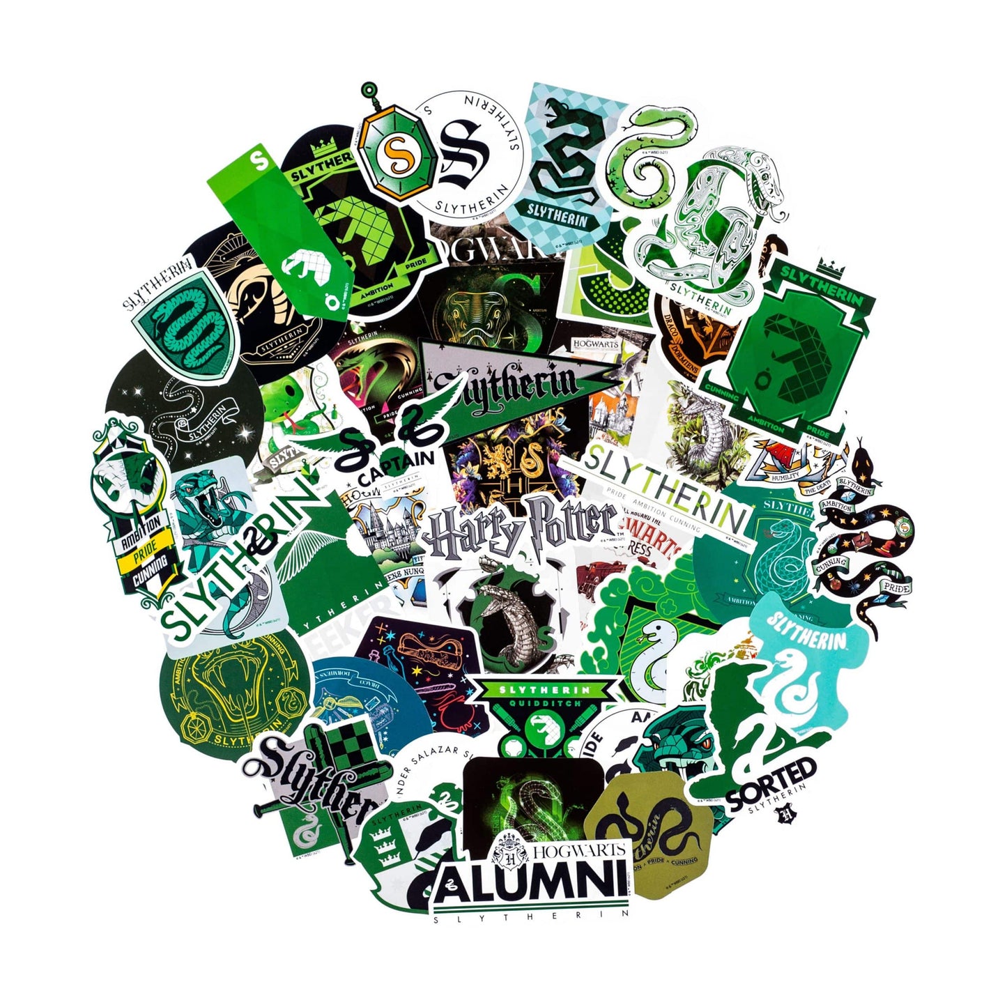 Harry Potter Slytherin Decals (60-Pack)