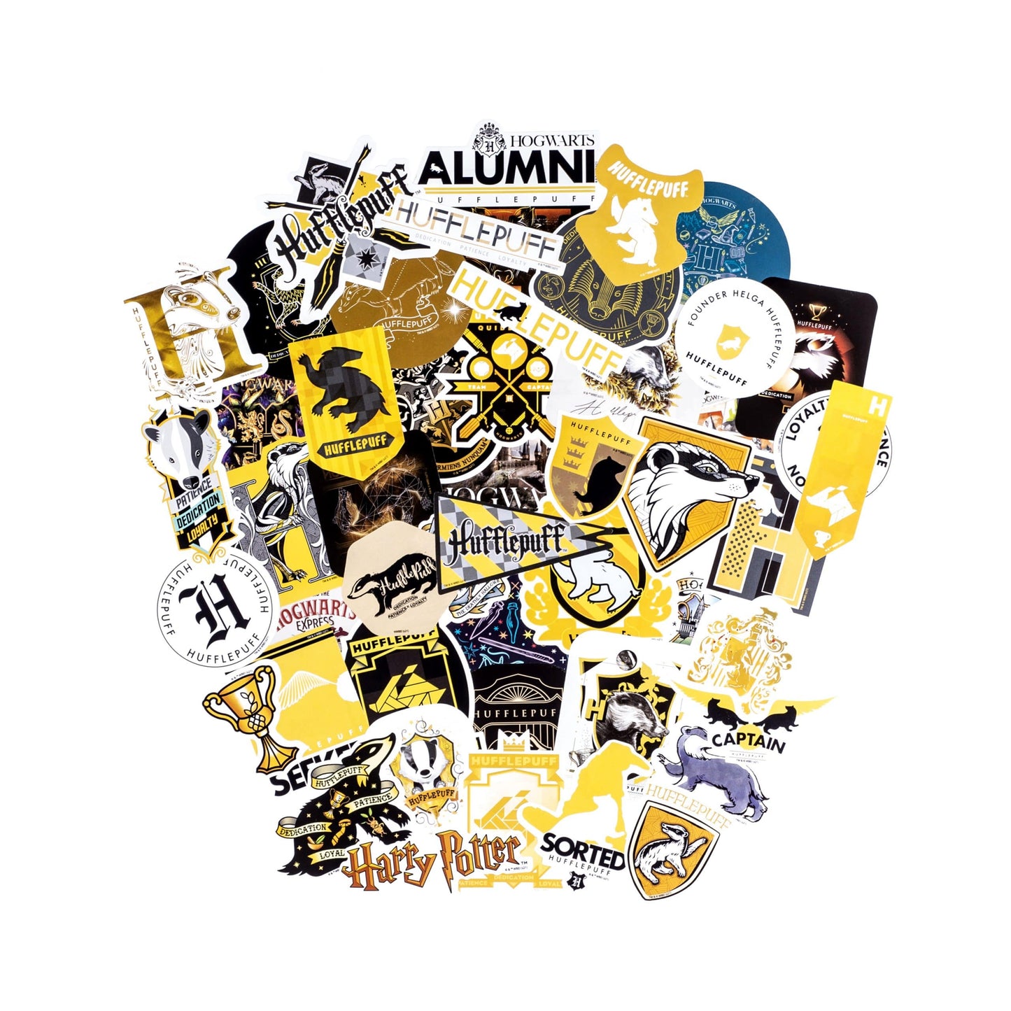 Harry Potter Hufflepuff Decals (60-Pack)