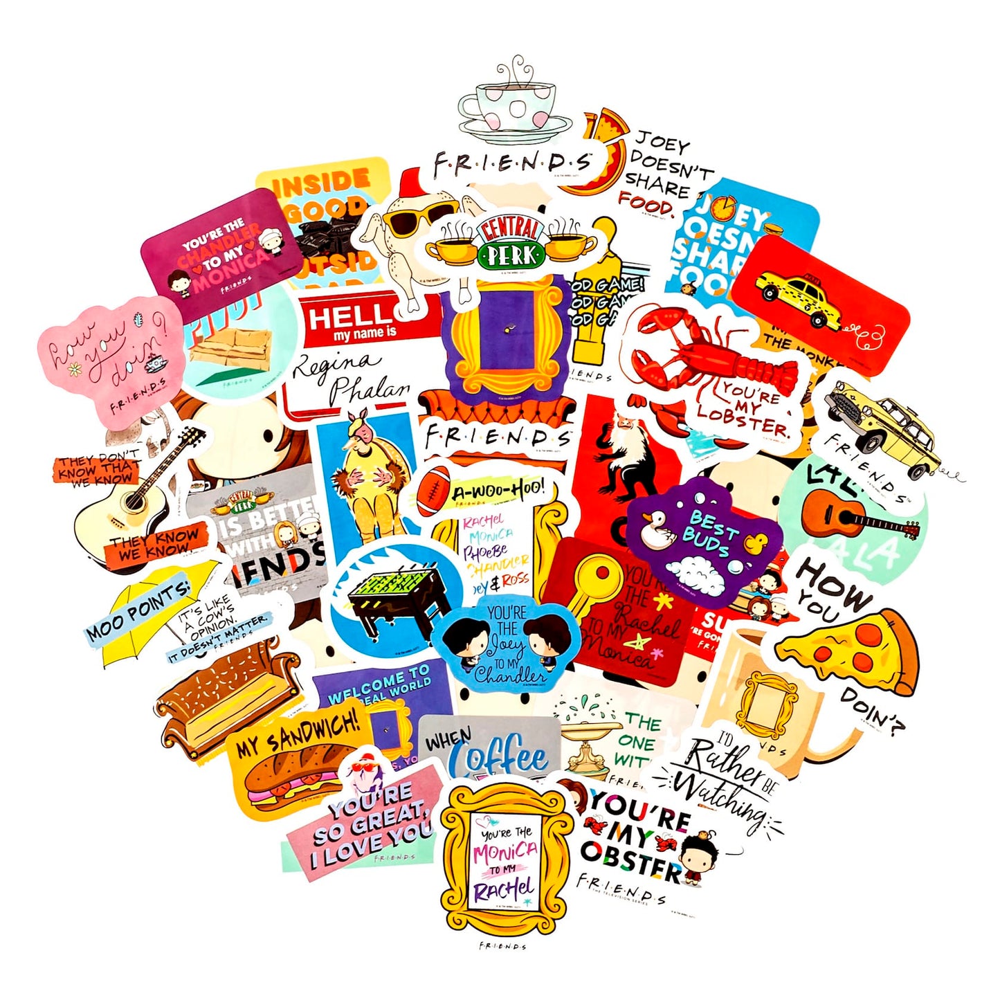 Friends Friendship Goals Decals (50-Pack)