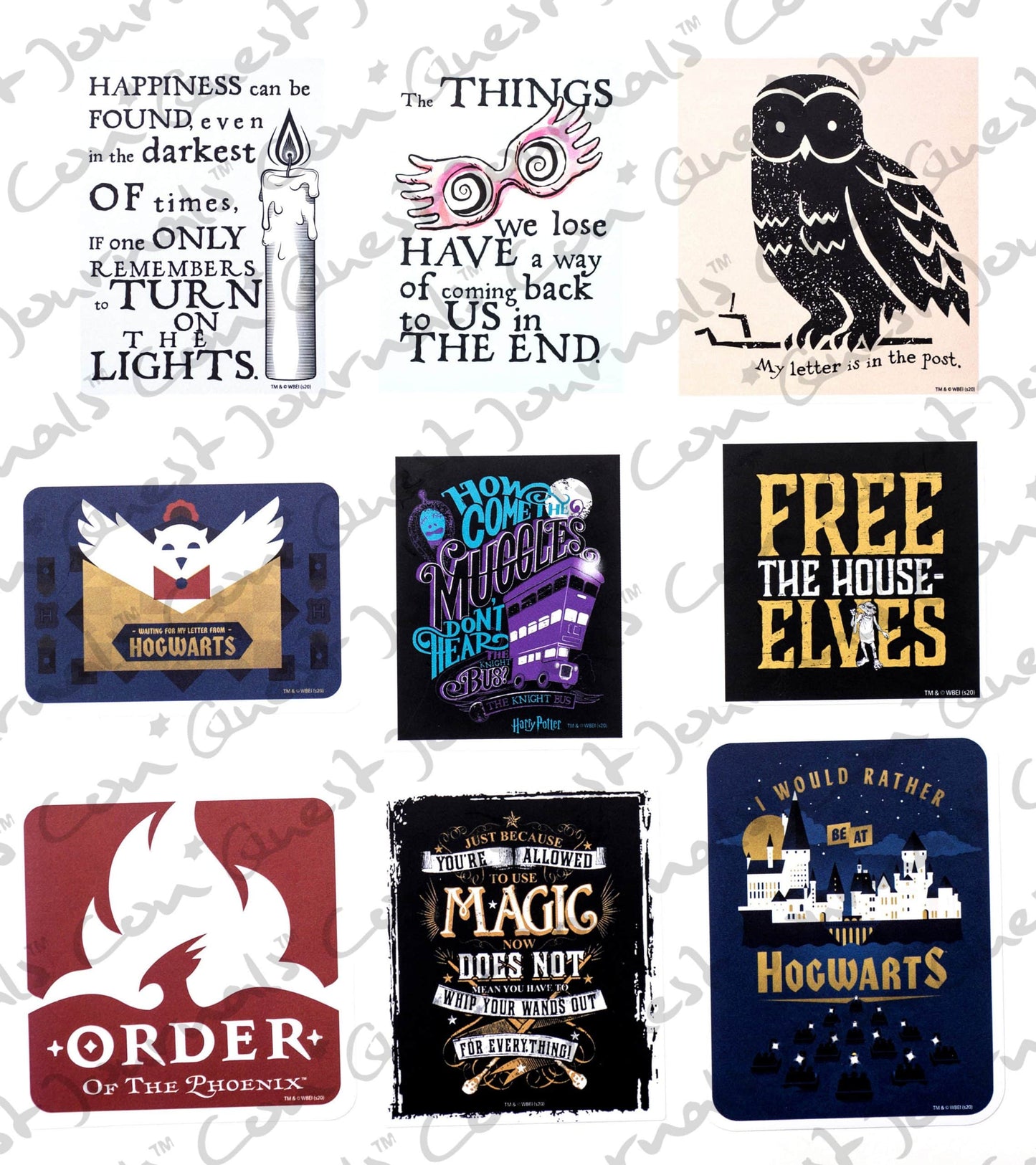 Harry Potter Wizarding World Decals (50-Pack)